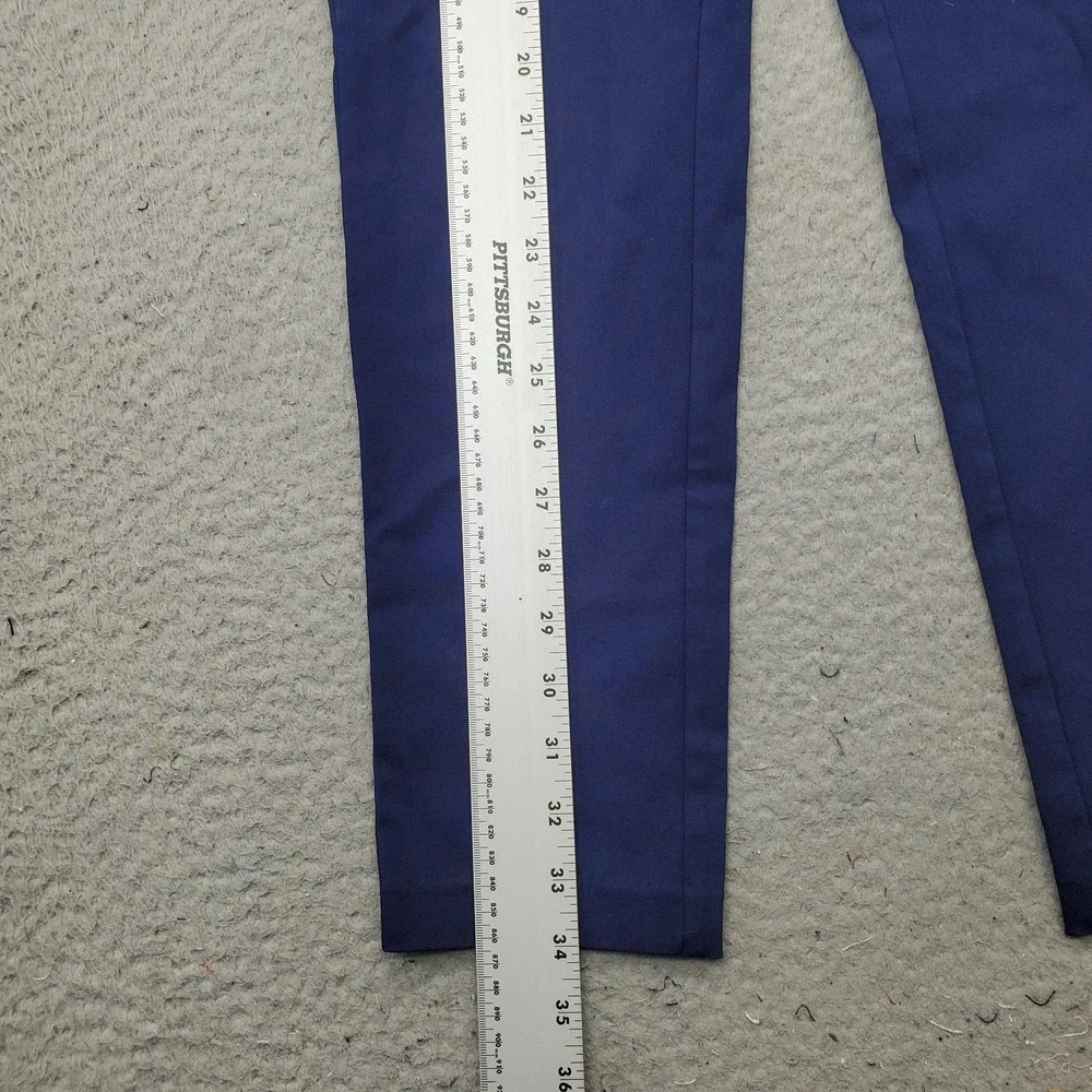Michael Kors Ankle Pants Womens Medium Navy Viscose‎ Stretch High Waist Pull-On
